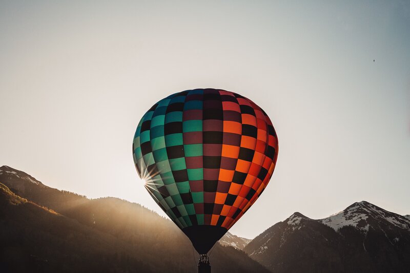 Hot Air Balloon — Orange