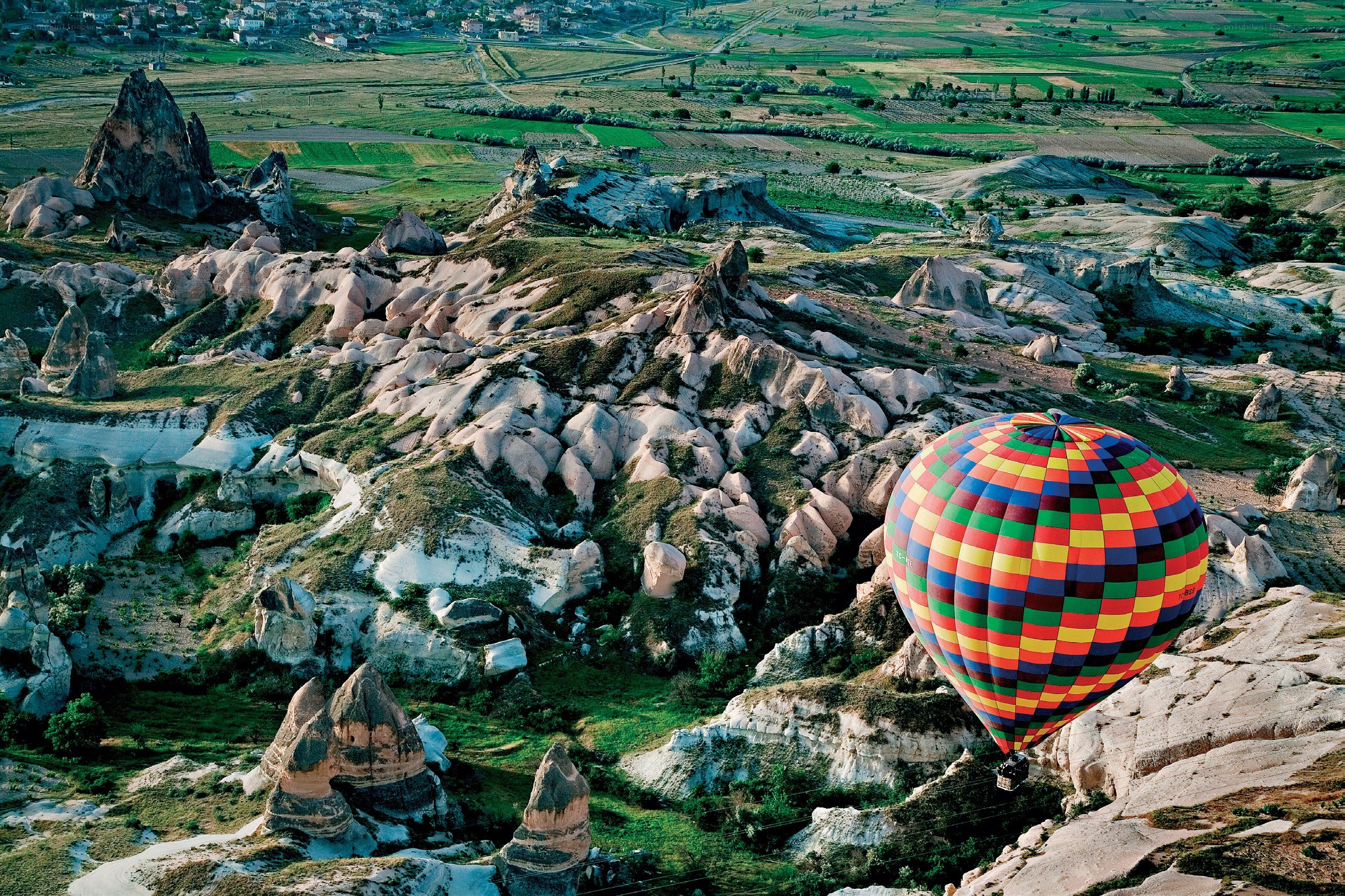 Hot air balloon over Cappadocia