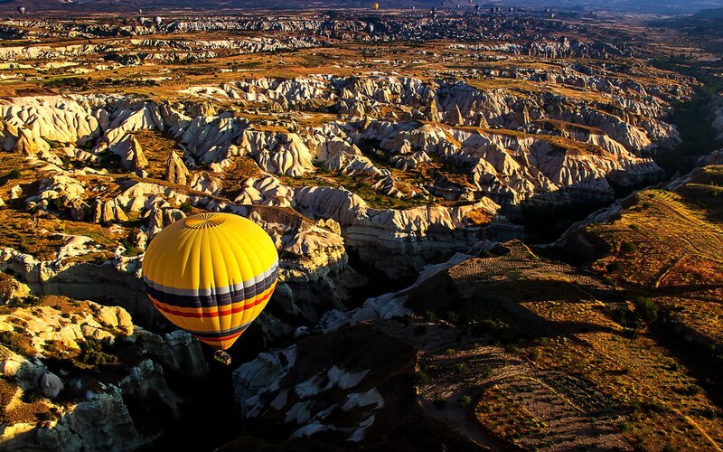 Hot air balloon over Cappadocia