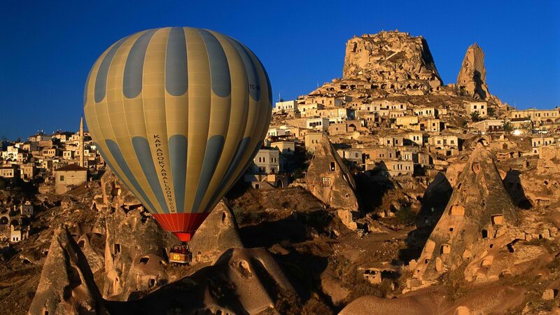 Hot air balloon over Cappadocia