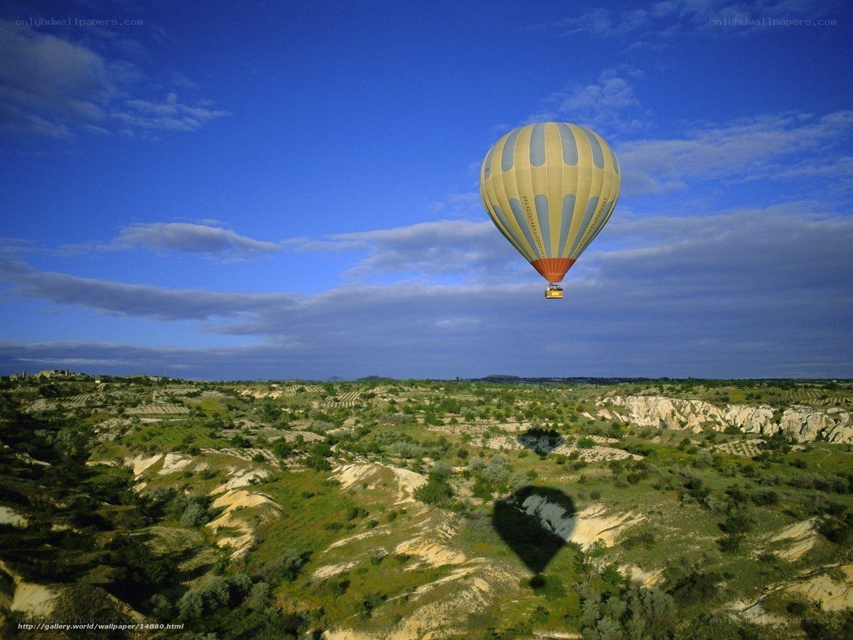 Hot air balloon over Cappadocia