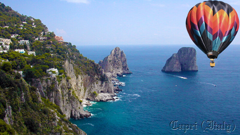 Hot Air Balloon over Capri