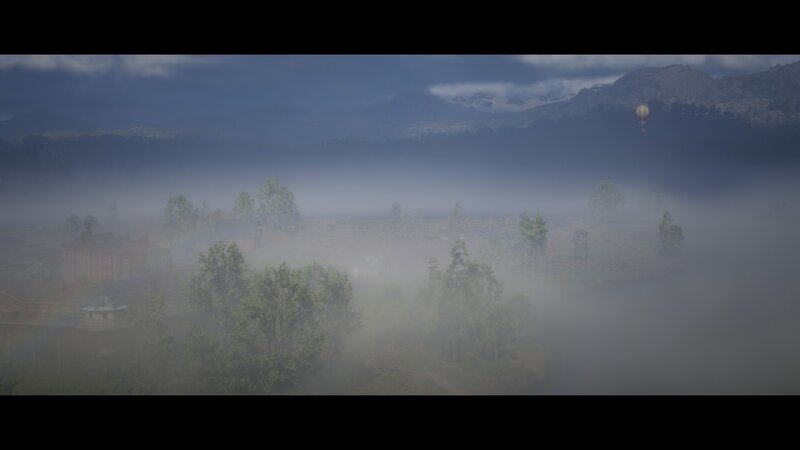 Hot Air Balloon over Fog