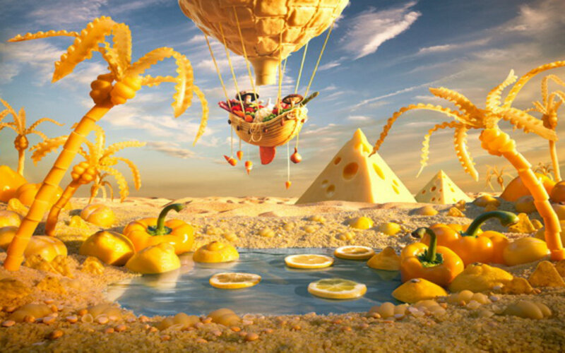 Hot Air Balloon over Food Desert