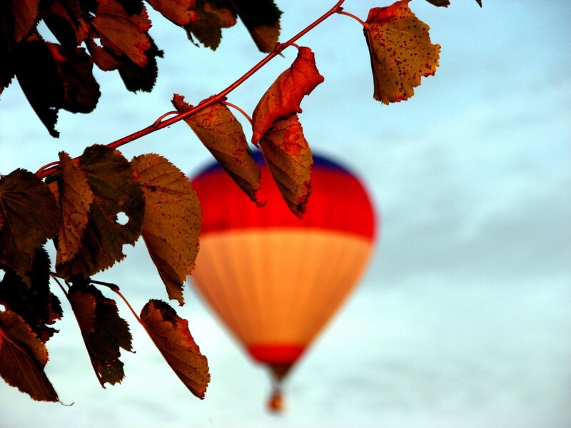 Hot Air Balloon — Red, Serene
