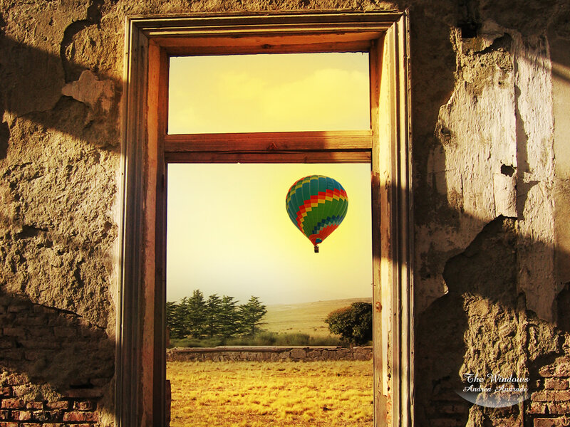 Hot Air Balloon — Yellow