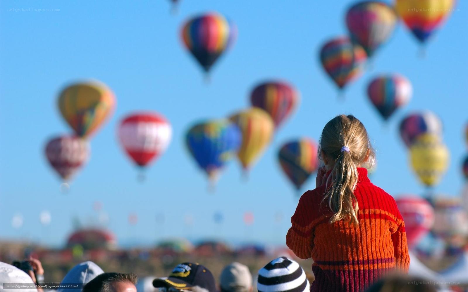 Hot air balloons at festival