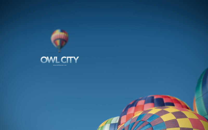 Hot air balloons in blue sky