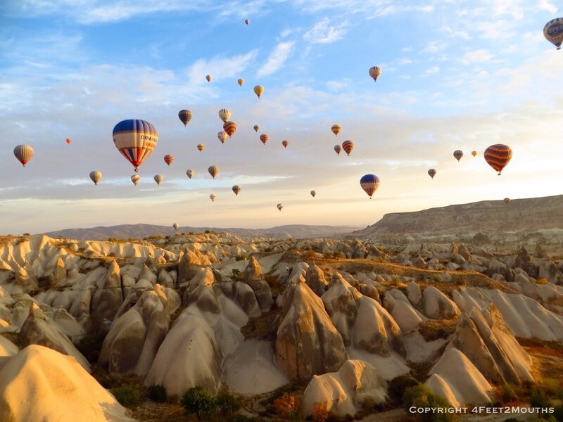 Hot air balloons over Cappadocia
