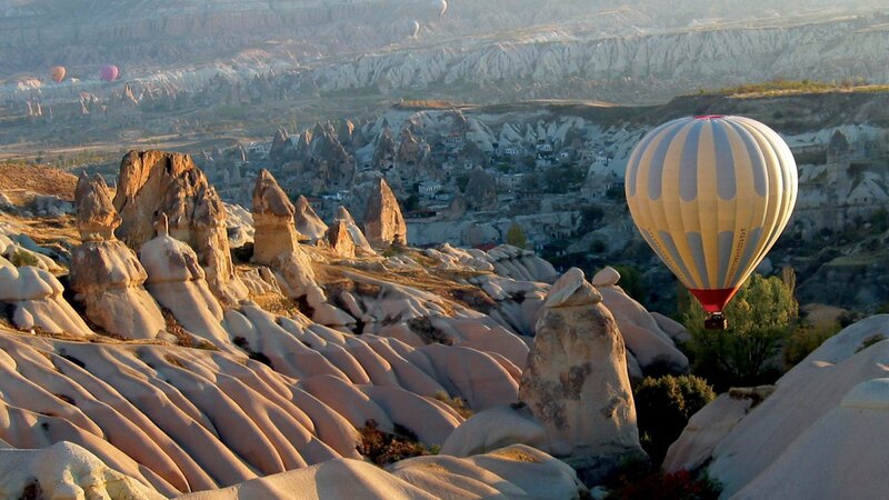 Hot air balloons over Cappadocia