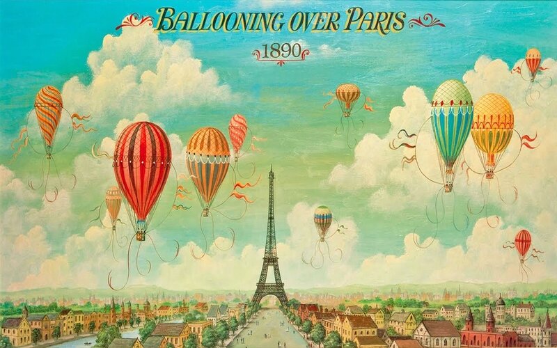Hot Air Balloons over Paris