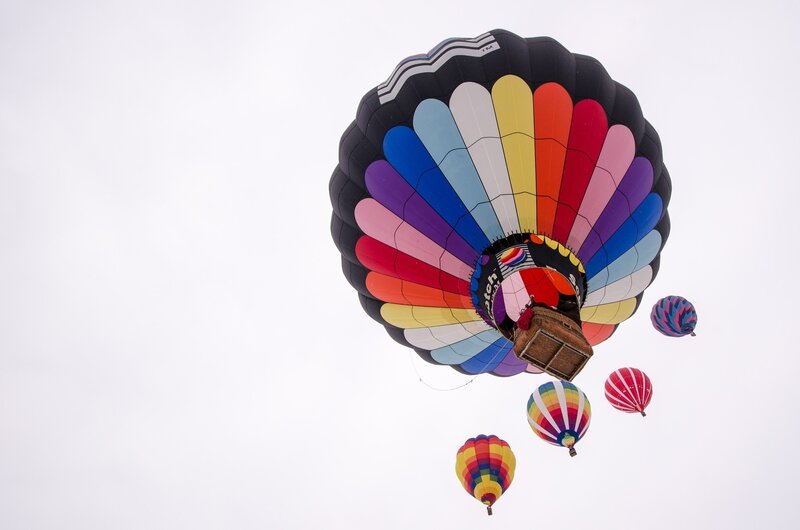 Hot Air Balloons — White