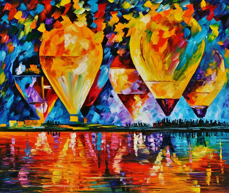 Hot Air Balloons — Yellow