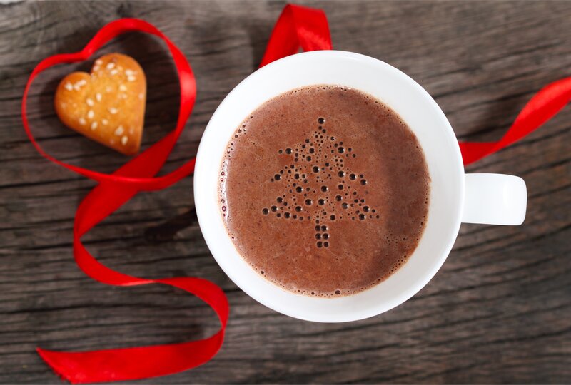 Hot Chocolate in Cup — Brown, Cozy