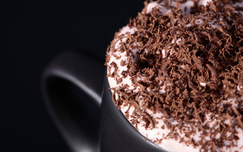 Hot Chocolate in Mug — Black