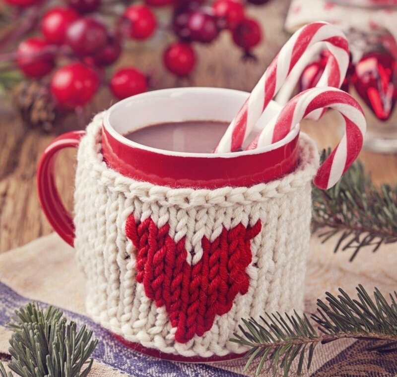 Hot Chocolate in Mug — Red