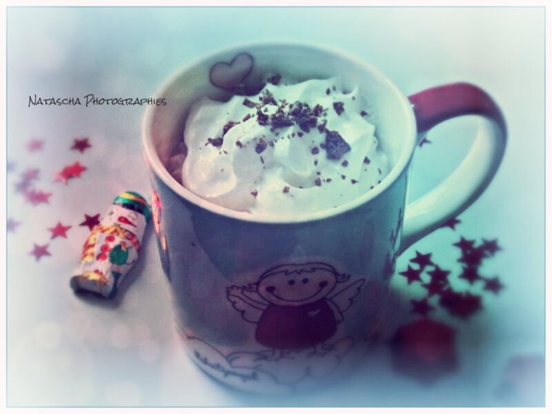 Hot Chocolate in Mug — White, Cozy, Photograph