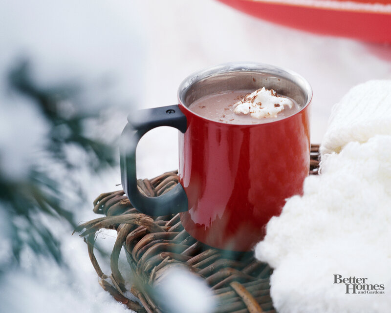 Hot Chocolate in Red Mug