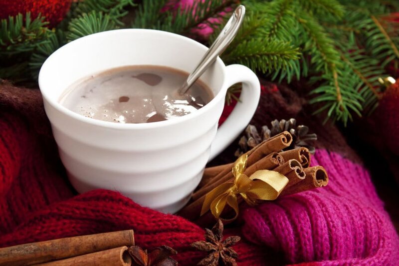 Hot Chocolate in White Cup