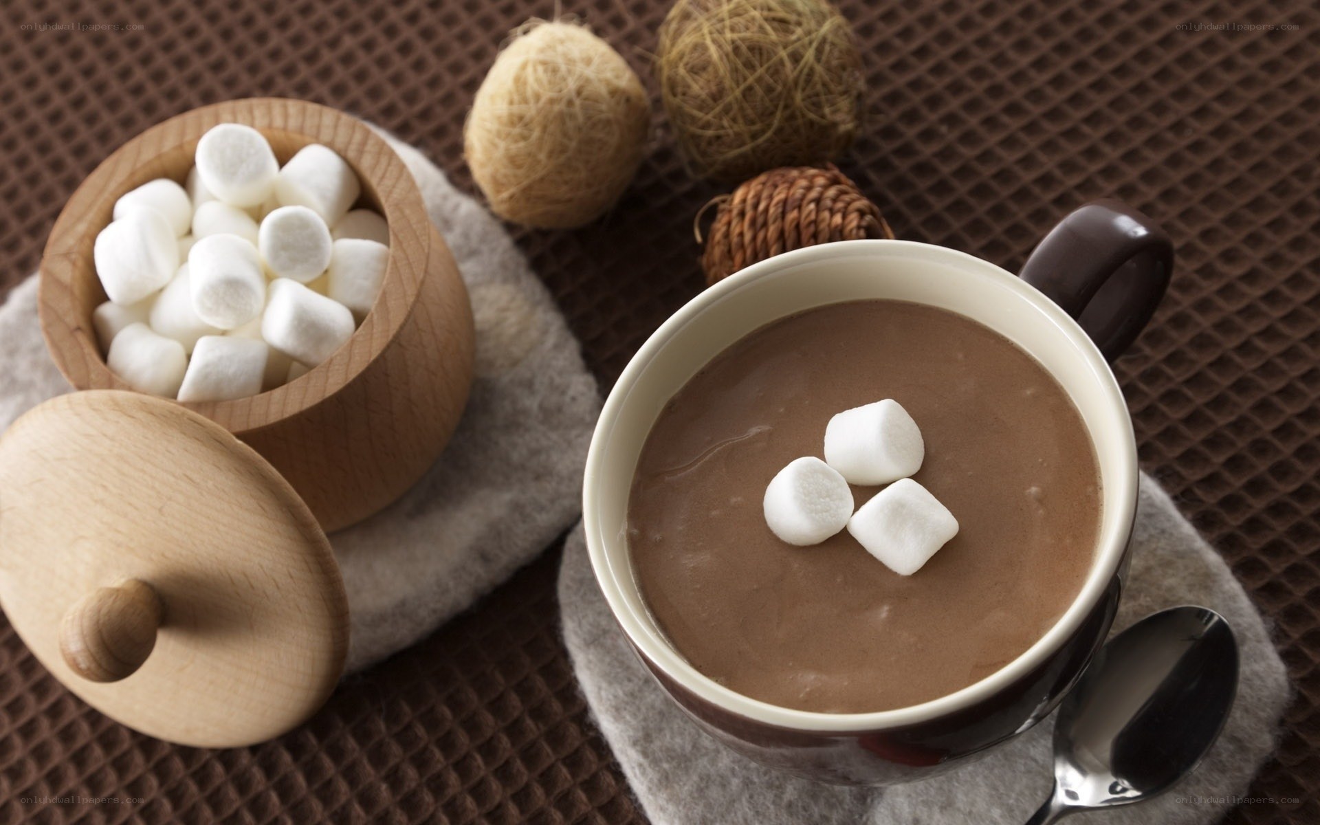 Hot chocolate with marshmallows