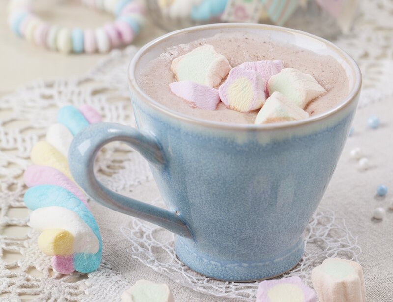 Hot Chocolate with Marshmallows — Blue