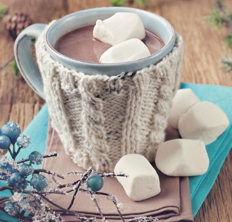 Hot Chocolate with Marshmallows — Brown, Cozy, Winter
