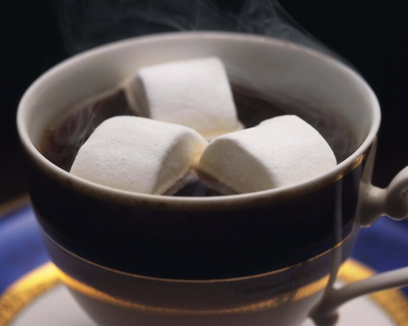 Hot Chocolate with Marshmallows — White, Warm