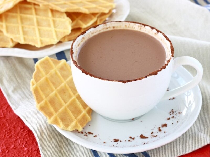 Hot Chocolate with Waffles