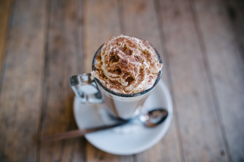 Hot chocolate with whipped cream