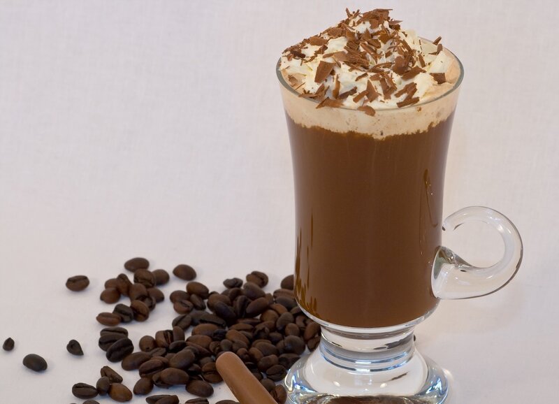 Hot chocolate with whipped cream