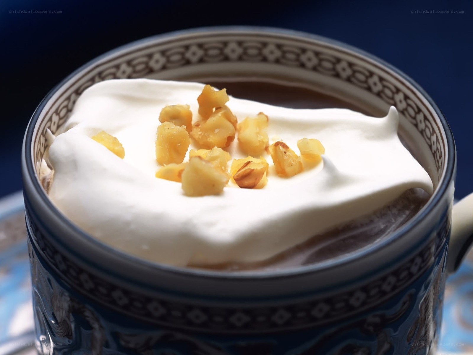 Hot chocolate with whipped cream