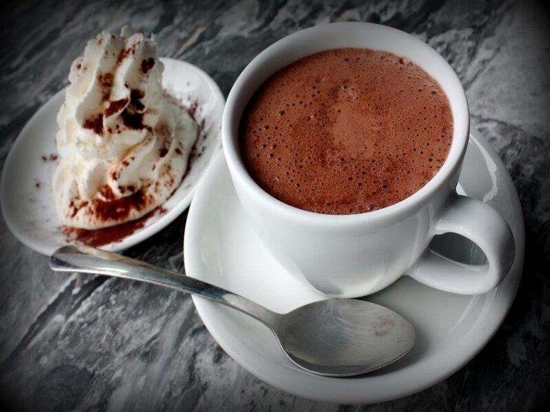 Hot Chocolate with Whipped Cream — Brown, Cozy