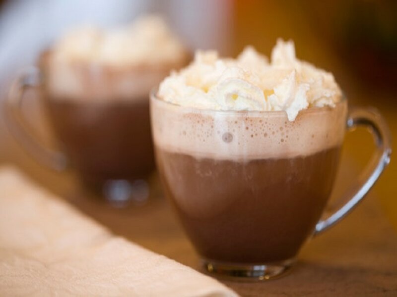 Hot Chocolate with Whipped Cream — Brown