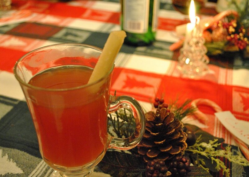Hot Cider in Glass Mug