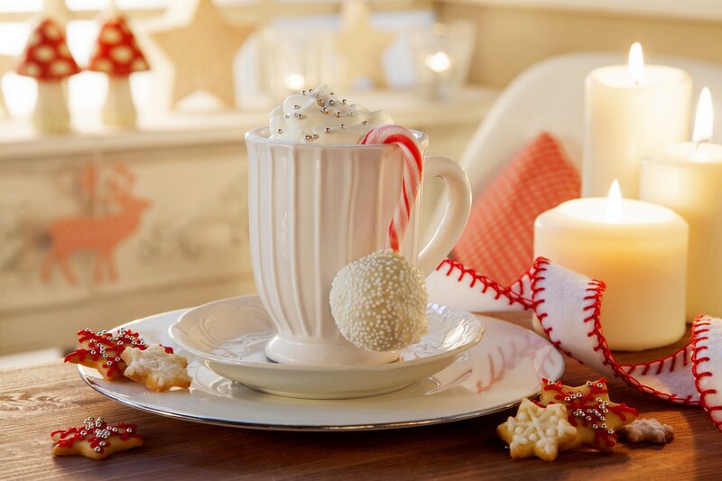 Hot Cocoa with Candy Cane