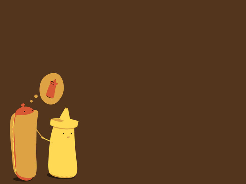 hot dog and mustard friends