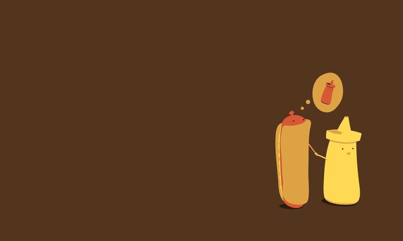 hot dog and mustard friends