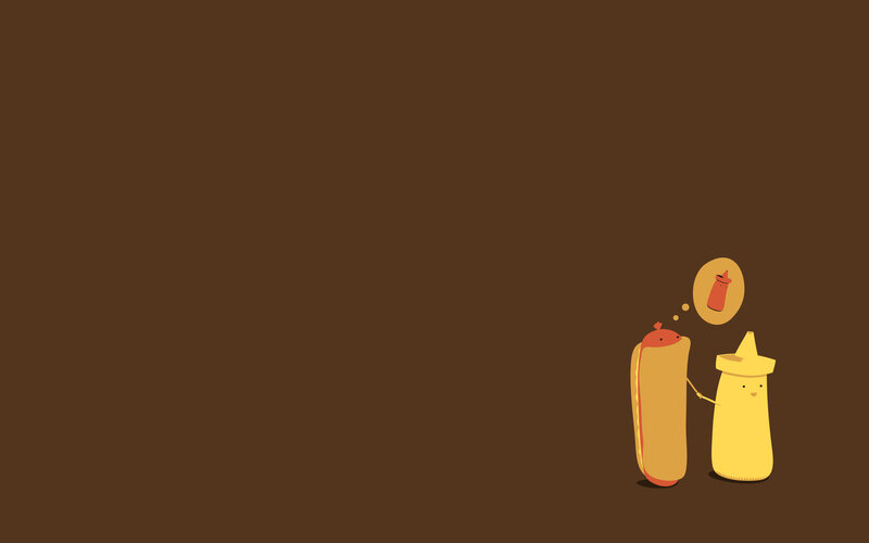 hot dog and mustard friends