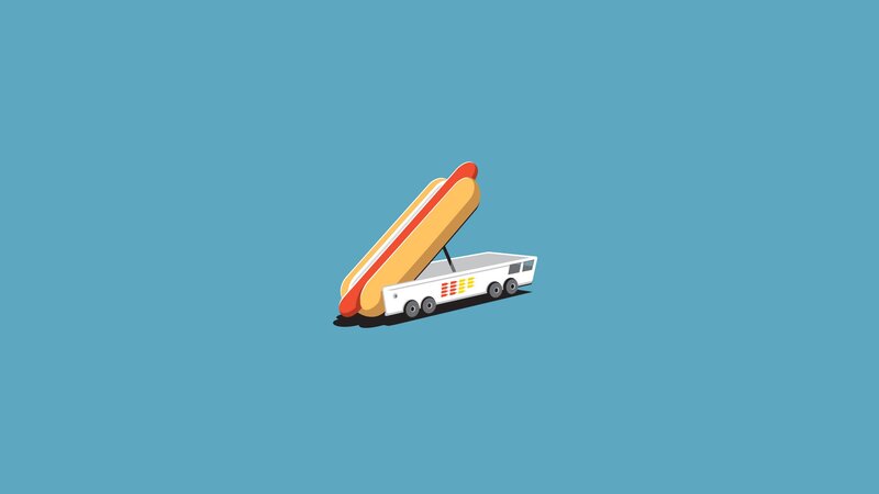 Hot Dog on Truck