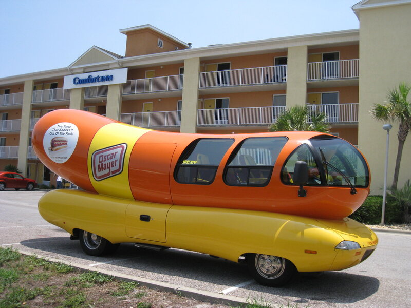 Hot Dog-shaped Vehicle — Orange