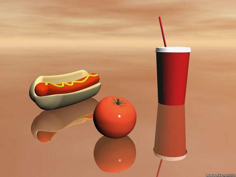 Hot Dog with Condiments