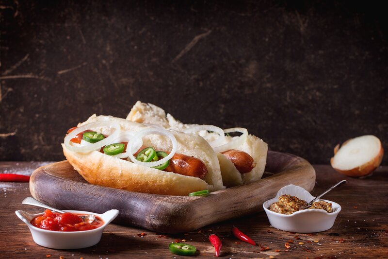 Hot Dogs on Buns