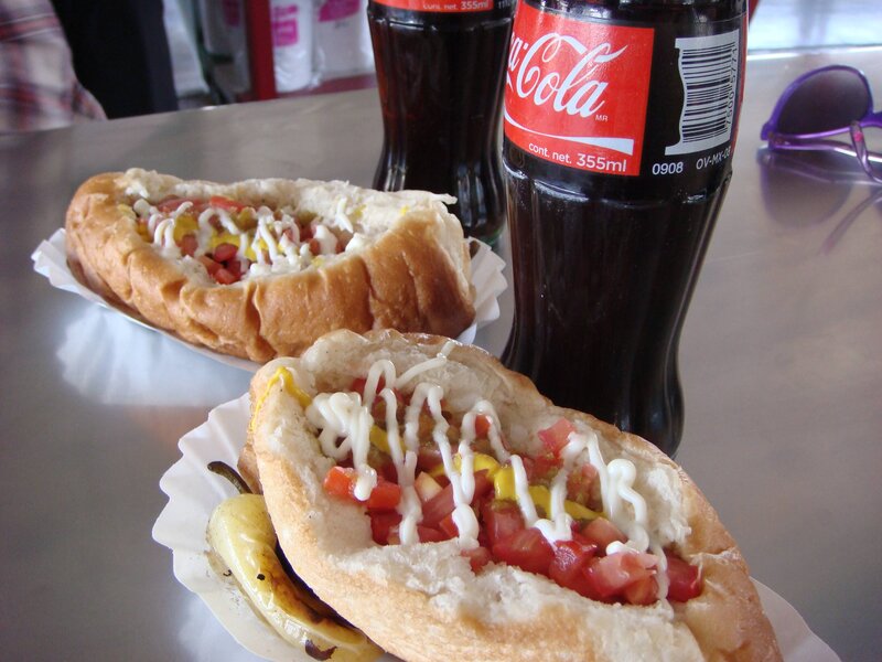 Hot Dogs with Condiments