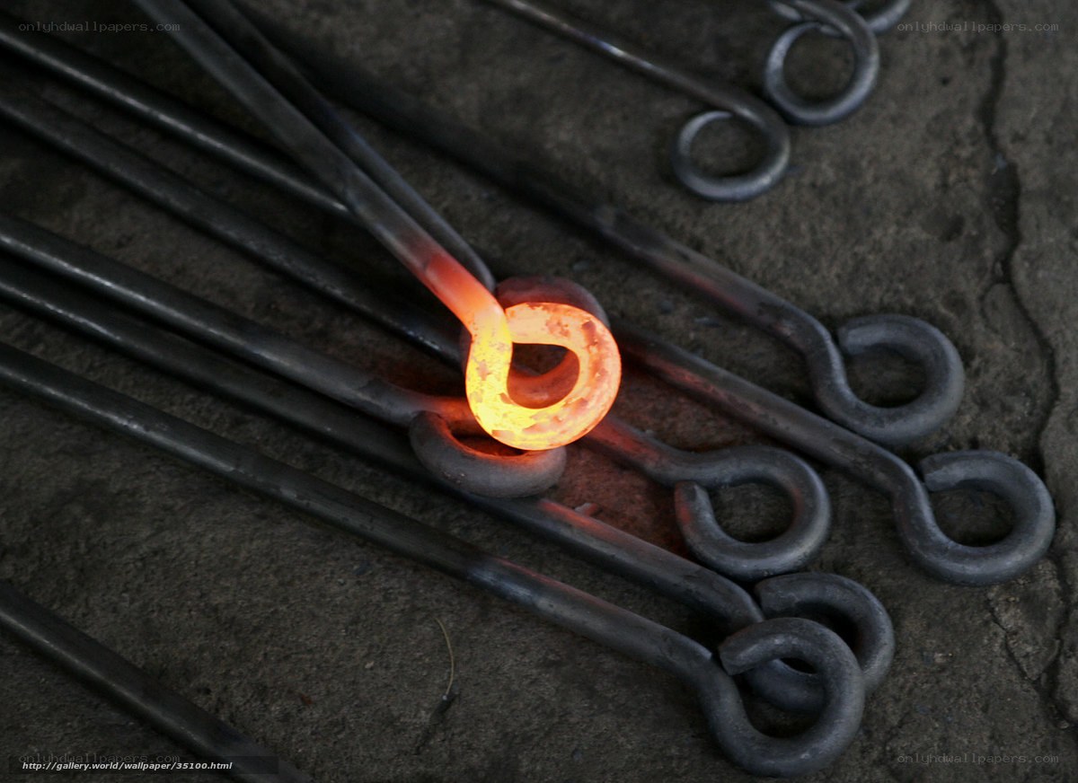 Hot metal forging process