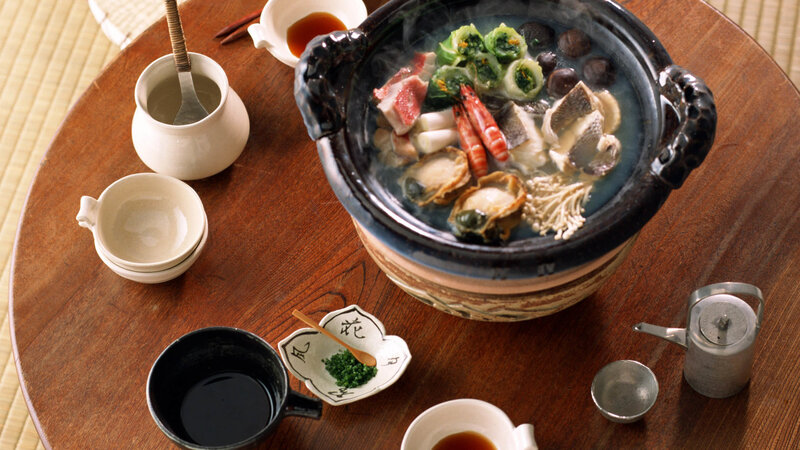 Hot Pot Meal on Table