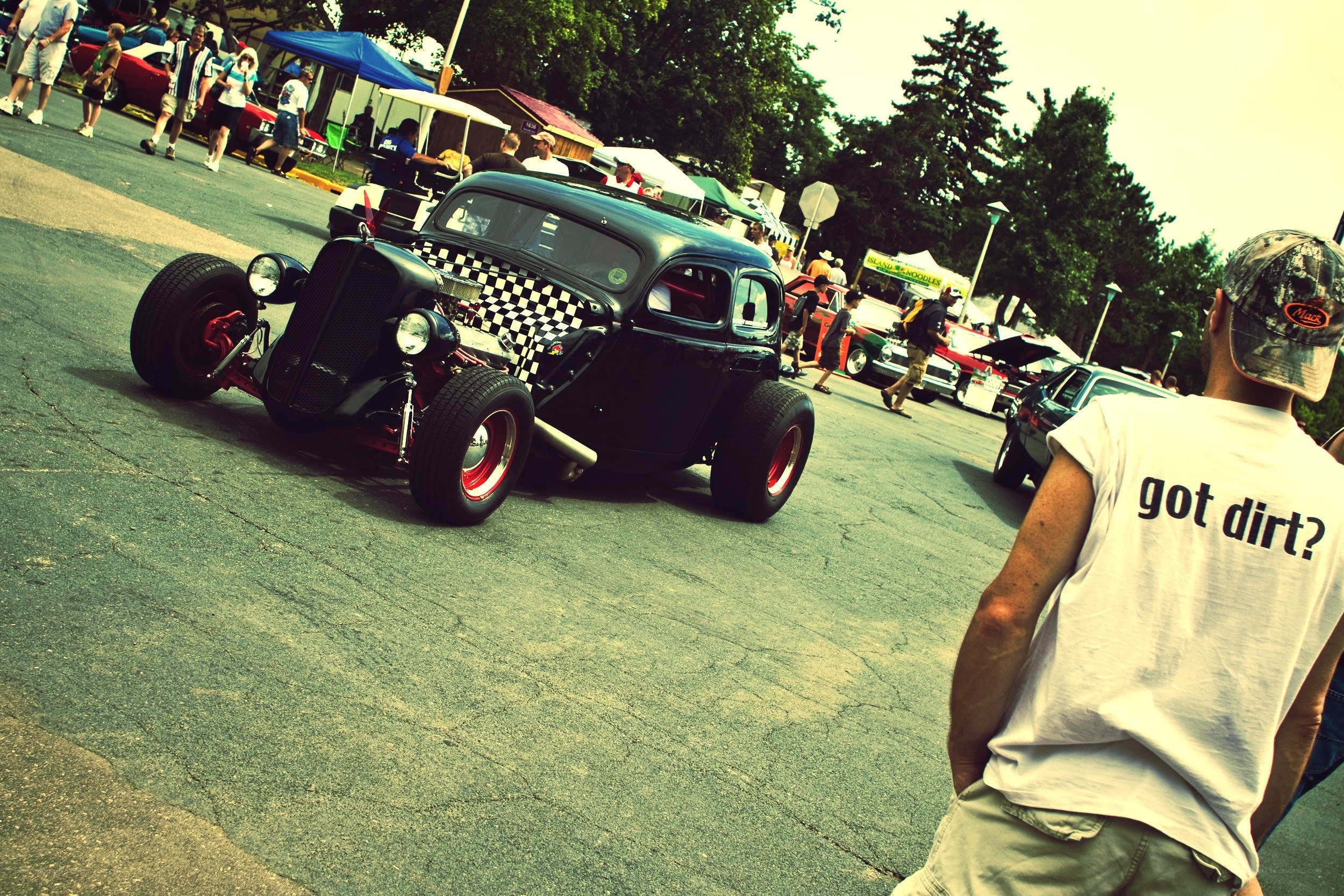 Hot rod at car show