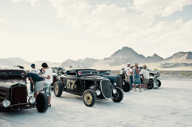 Hot Rods in Desert
