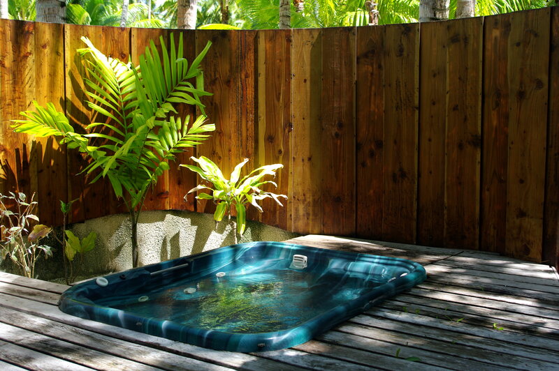Hot Tub on Deck — Brown