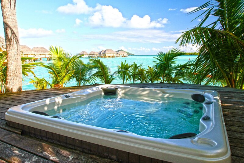 Hot Tub on Wooden Deck
