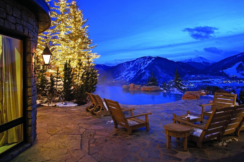 Hot Tub Patio at Night